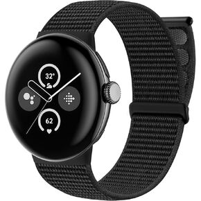 Adorve Compatible with Google Pixel Watch 3 41mm/Pixel Watch 2 Band/Google Pixel Watch Band Men Women, Soft Adjustable Stretch Braided Nylon Sport Loop Straps for Pixel Watch/Pixel Watch 2 Accessories