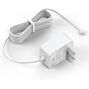 Charger Compatible with Somfy Sonesse Wirefree Motor Charger 9020672, Power Cord Compatible with Somfy Sonesse ST30(1003128)& R28(1240291) Wirefree Motor, Motorized Blinds Charger Cable Length 8.2FT