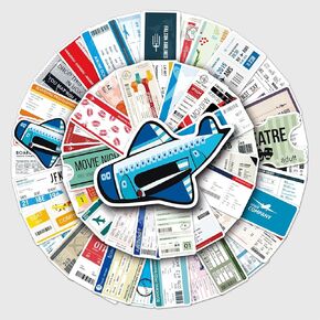 Travel Waterproof Stickers for Kids,50pcs Pack Aesthetic Sticker for Water Bottles Laptop iphone Notebooks Computer Skateboard Bicycle Helmet Cute VSCO Decal Gift for Boys Girls Kids Teens Adults (Landmark Building)