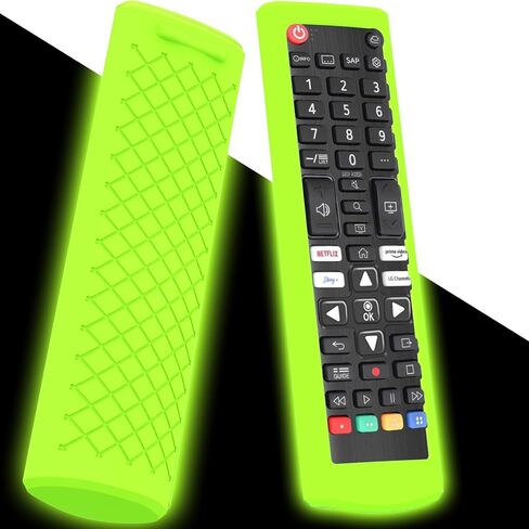 Case for LG TV Remote, Battery Cover Compatible with LG Remote Control for Smart TV AKB Series Universal TV Remote Cover Glow in The Dark Blue in Kuwait