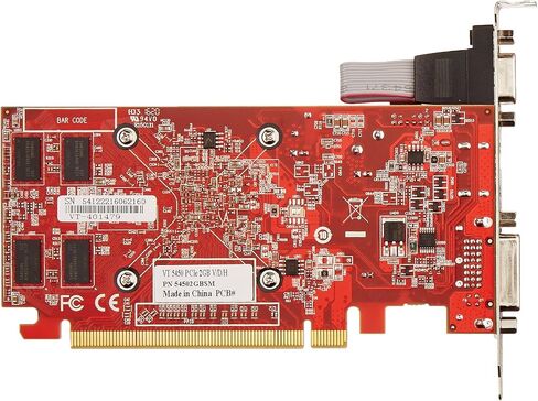 بطاقة رسومات VisionTek Radeon 5450 2GB DDR3 (DVI-I، HDMI، VGA) - 900861، أسود/أحمر (متجددة) in Kuwait