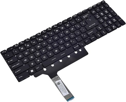 لوحة مفاتيح بديلة لـ MSI GP76 Leopard GE76 Raider GS76 Stealth Vector GP76 10UE 10UG 10UH 11UE 11UH 11UG 12UH 12UE MS-17K3 MS-17K2/17K1 سلسلة كمبيوتر محمول مع لوحة مفاتيح بإضاءة خلفية RGB لكل مفتاح تخطيط أمريكي in Kuwait