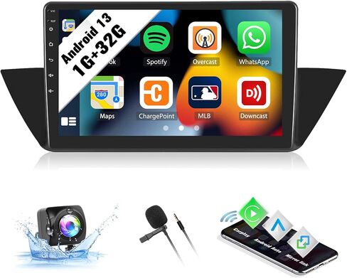 SIXWIN 1G+32G Android 13 Car Radio for BMW X1 2010-2016 10.1 Inch Touch Screen with CarPlay Android Auto Mirror Link Bluetooth FM GPS Navigation HiFi WiFi SWC Backup Camera MIC in Saudi Arabia