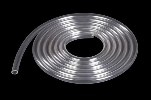Alphacool Clear AlphaTube HF Flexible Tubing (3 Meter) and Eiszapfen G1/4" to 10mm ID, 13mm OD Compression Fittings Bundle, White, 12-Pack in Kuwait