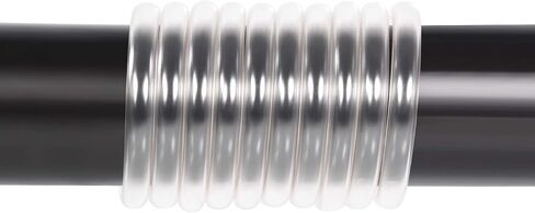Alphacool Clear AlphaTube HF Flexible Tubing (3 Meter) and Eiszapfen G1/4" to 10mm ID, 13mm OD Compression Fittings Bundle, White, 12-Pack in Kuwait