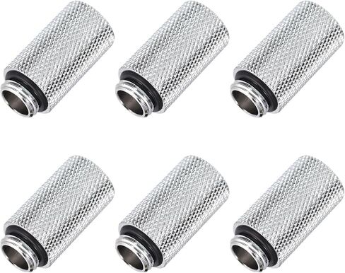 MECCANIXITY Male to Female Extender Fitting G1/4 x 35mm for Water Cooling System Silver Tone 6pcs in Saudi Arabia