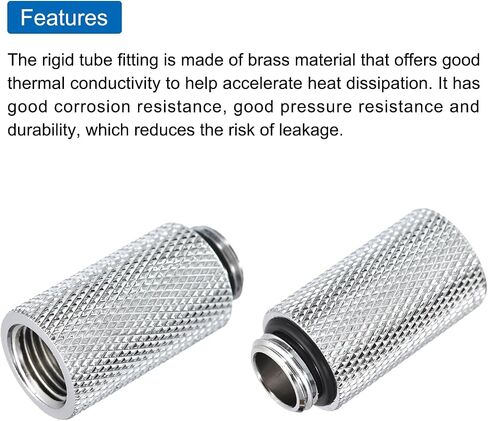 MECCANIXITY Male to Female Extender Fitting G1/4 x 35mm for Water Cooling System Silver Tone 6pcs in Saudi Arabia