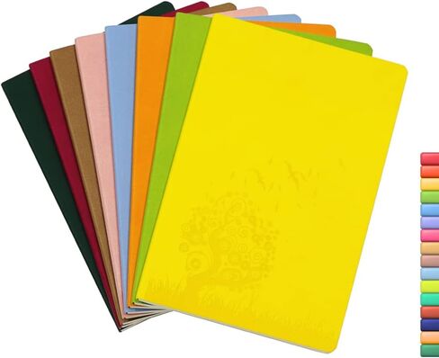 8 Pack notebooks for work, Paperback Small Journals Bulk, A5 Size Cute Journal for Kids, Teens, Girls, Women, Travel Notebooks with Wide Ruled for School Supplies, Random Colors in Kuwait