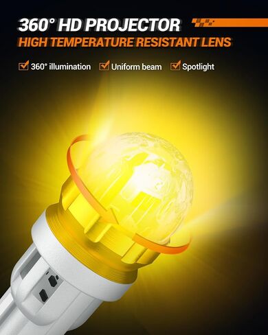 SEALIGHT 194 LED Light Bulb 6000K White 168 T10 W5W 2825 Super Bright 360° LED Replacement Bulbs 3020SMD for License Plate Light, Dome Light, Map Light, Courtesy Light, Side Marker Lights, Pack of 6 in Saudi Arabia