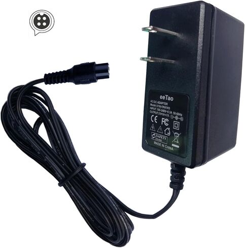 4-Prong 29.4V AC / DC محول شاحن متوافق مع Nova H1-NVA-BLK DSA-NVA-BF20 H1-NVA H1NVA DSA-NVABF20 25.2VDC 4Ah 25.2V بطارية ليثيوم أيون FY0422941000 29.4VDC 1A DC29.4V كابل سلك إمداد الطاقة in Kuwait