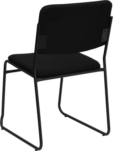Flash Furniture HERCULES Series 500 lb. Capacity High Density Black Vinyl Stacking Chair with Sled Base in Saudi Arabia