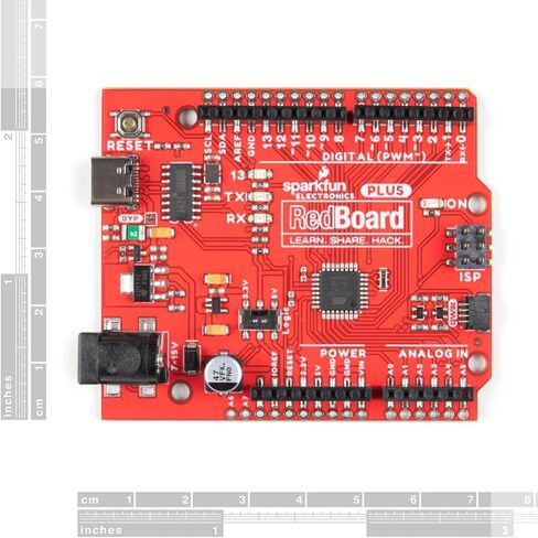 SparkFun RedBoard Plus - ATmega328P microcontroller with Optiboot (UNO) Bootloader - Qwiic Connect System - USB-C Connector - Additional Features to Our RedBoard Qwiic - Input Voltage 5V-15V in Saudi Arabia