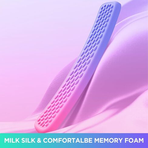 Lekvey Wrist Rest for Computer Keyboard, Wrist Rest for Keyboard Mouse, Ergonomic Soft Memory Foam Pain Relief Wrist Support for Keyboard, for Computer, Laptop, Light Pink-Purple Mix in Saudi Arabia