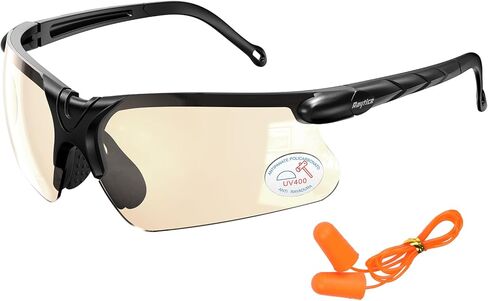 Raytice Shooting Glasses Hunting Safety Glasses Eye Protection for Shooting Range Lenses are produced by Carl Zeiss Vision Sunlens-Clear in Saudi Arabia