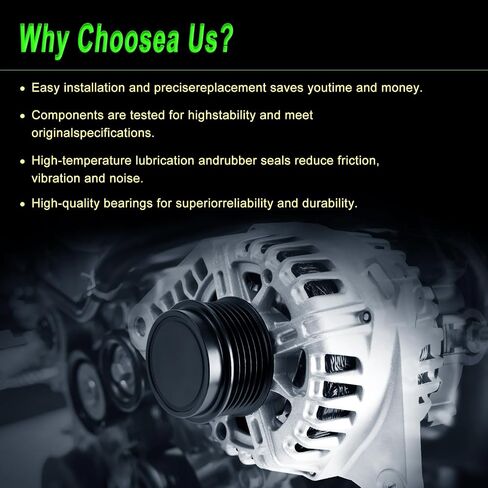 SHICHU Alternator Compatible with 2008-2013 128i 07-09 323i 07-13 328i 2009-2013 328i xDrive 07-08 328xi 08-10 528i 09-10 528i xDrive 2008 528xi 07-10 X3 X5 Replace for AL0841N 12317555926 12317551256 in Saudi Arabia