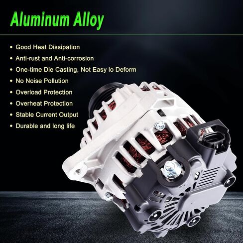 SHICHU Alternator Compatible with 2008-2013 128i 07-09 323i 07-13 328i 2009-2013 328i xDrive 07-08 328xi 08-10 528i 09-10 528i xDrive 2008 528xi 07-10 X3 X5 Replace for AL0841N 12317555926 12317551256 in Saudi Arabia