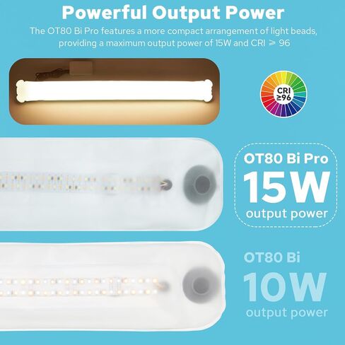 OT80Bi Pro Bi-Color Inflatable LED Tube Light,15W Portable Handheld 3000K-6500K LED Camera Light with USB Charging for Photography Vlog,Camping,Travel Tent Lights(80cm/31.5inch) in Saudi Arabia