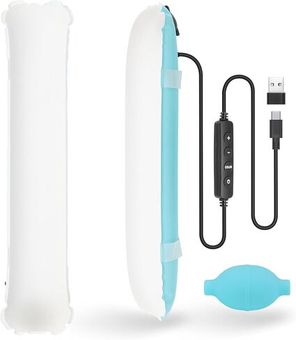 OT80Bi Pro ثنائي اللون قابل للنفخ LED أنبوب ضوء، 15 وات محمول باليد 3000K-6500K ضوء كاميرا LED مع شحن USB للتصوير الفوتوغرافي، والتخييم، وأضواء خيمة السفر (80 سم/31.5 بوصة) in Kuwait