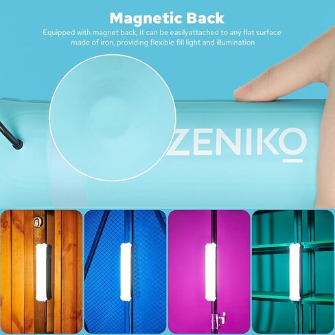 OT80Bi Pro ثنائي اللون قابل للنفخ LED أنبوب ضوء، 15 وات محمول باليد 3000K-6500K ضوء كاميرا LED مع شحن USB للتصوير الفوتوغرافي، والتخييم، وأضواء خيمة السفر (80 سم/31.5 بوصة) in Kuwait