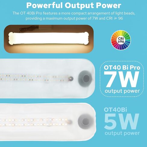 OT80Bi Pro ثنائي اللون قابل للنفخ LED أنبوب ضوء، 15 وات محمول باليد 3000K-6500K ضوء كاميرا LED مع شحن USB للتصوير الفوتوغرافي، والتخييم، وأضواء خيمة السفر (80 سم/31.5 بوصة) in Kuwait