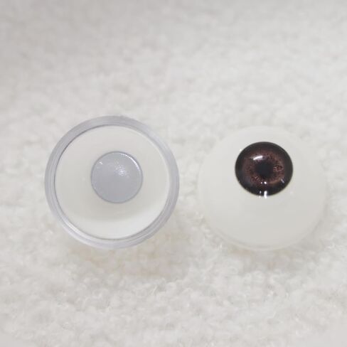 NOXOMALL Plastic Eyeballs Half Round Acrylic Eyes 33mm - 1 Pair Silver Fake Eyes for Halloween Props, Dolls, Crafts, Cosplay and Party Decorations (Silver) in Saudi Arabia
