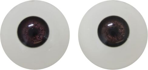 NOXOMALL Plastic Eyeballs Half Round Acrylic Eyes 33mm - 1 Pair Silver Fake Eyes for Halloween Props, Dolls, Crafts, Cosplay and Party Decorations (Silver) in Saudi Arabia