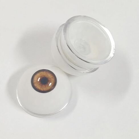 NOXOMALL Plastic Eyeballs Half Round Acrylic Eyes 33mm - 1 Pair Silver Fake Eyes for Halloween Props, Dolls, Crafts, Cosplay and Party Decorations (Silver) in Saudi Arabia