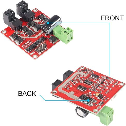 L298 Dual H Bridge Motor Speed ​​Controller DC Motor Driver DC 6.5V-27V 7A PWM لوحة منظم المحرك 12V 24V 160W مع عزل Optocoupler، مع كابل Dupont in Kuwait