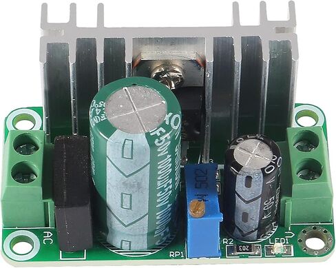 5 قطعة LM317 DC-DC محول باك تنحى لوحة دوائر كهربائية وحدة منظم خطي LM317 منظم الجهد القابل للتعديل وحدة إمداد الطاقة مع مرشح المعدل in Saudi Arabia