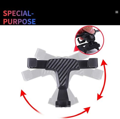 حامل لوحة قيادة السيارة Adiil، حامل تثبيت للهاتف الخلوي مع غطاء مشبك فتحة تهوية قابلة للتعديل لسيارة Ford Mustang 2015-2019 (هاتف 3.5-6.0 بوصة) in Kuwait