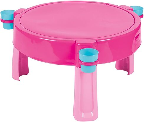 : 3-in-1 Activity Sand & Water Play Table – Blue & Red - Indoor & Outdoor Table W/Lid, Muti-Purpose, Craft Table, Store Toys, 29" H, Kids Ages 2-8 in Saudi Arabia