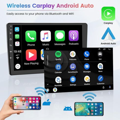 Hikity 2+64G for Mazda 6 2007-2012 Android Car Stereo with Carplay Android Auto 9 Inch Touchscreen Radio GPS Navigation WiFi SWC RCA HiFi Backup Camera Microphone in Saudi Arabia