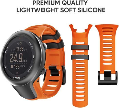 Compatible with Suunto Ambit 3 Watch Band, Soft TPU Replacement Sport Strap Accessory Wristband for Suunto Ambit 3 Sport, 3 Run, 2R, 2S, 2, and 1 in Saudi Arabia
