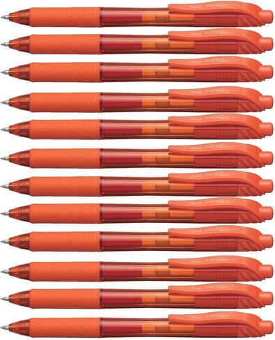 Pentel EnerGel-X Retractable Liquid Gel Pen, 0.7 mm, Blue, Pack of 12 in Saudi Arabia
