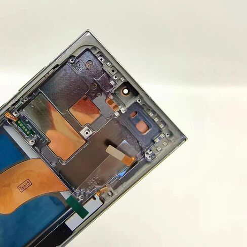 Screen Replacement for Samsung Galaxy S23 Ultra 5G S918B S918B/DS S918U S918Ul S918W S918E S9168/DS 6.8 Inch with Frame and Back Cover Display Touch Digitizer Assembly (White) in Kuwait