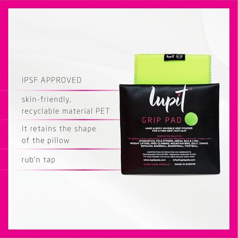 LUPIT POLE Dry Hands Pole Dance Grip G3 Sweaty Hands Grip Aid - Pink | 2 قبضة جانبية، لعمود الرقص الجاف والأيدي الجافة - مادة نانو كارهة للماء in Kuwait