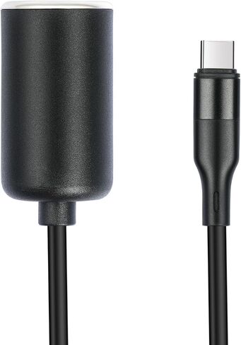 REXUS USB C Male to Car Cigarette Lighter Socket Female Converter 1 Pack, USB C to 12V Power Adapter Cable 18W Max(1P) in Saudi Arabia