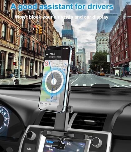 Car CD Slot Phone Mount Magnetic, Car CD Player Phone Holder Mag-Safe with Telescopic Arm [Upgraded Powerful Magnet] for iPhone 15/14/ 13 Series, MagSafe Case & Other Android Phones in Saudi Arabia