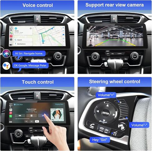 Road Top 12.3 بوصة Android 12 Car Stereo Wireless Carplay لهوندا CRV 2017-2022 سنة، دعم Apple Carplay، Android Auto، AM، FM، Bluetooth، الملاحة، الكاميرا in Kuwait