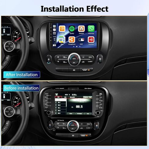 2G+64G Android 13 Car Stereo for Kia Soul 2014-2017(Manual A/C) with Wireless Apple Carplay Android Auto,9'' Touchscreen Kia Car Radio with GPS Navigation,Bluetooth,WiFi/FM/RDS Radio,SWC+Backup Camera in Saudi Arabia