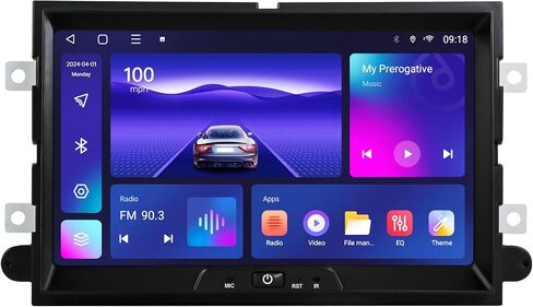 8-inch Android 12 Car Stereo Radio for Ford F150 F250 F350 Escape Expedition Focus Mustang Android Auto Carplay Octo-Core Touch Screen 5G WiFi Bluetooth GPS Navigation in Saudi Arabia