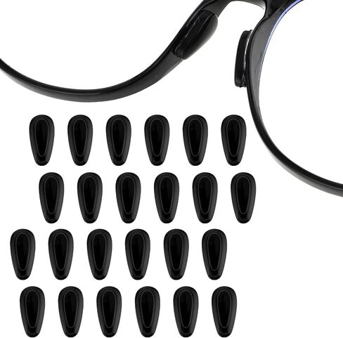 Eyeglass Nose Pads, 12 Pairs of Anti-Slip Nose Pad Soft Silicone Adhesive Ultra-Thin Clear Nose Pads for Glasses Sunglasses Eye Wear in Saudi Arabia