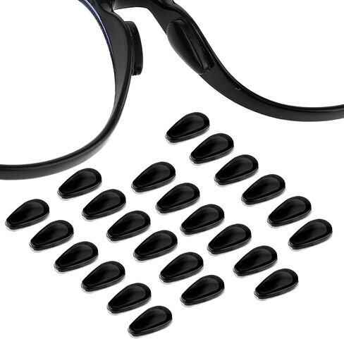 Eyeglass Nose Pads, 12 Pairs of Anti-Slip Nose Pad Soft Silicone Adhesive Ultra-Thin Clear Nose Pads for Glasses Sunglasses Eye Wear in Saudi Arabia