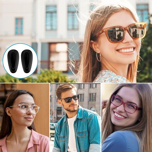 Eyeglass Nose Pads, 12 Pairs of Anti-Slip Nose Pad Soft Silicone Adhesive Ultra-Thin Clear Nose Pads for Glasses Sunglasses Eye Wear in Saudi Arabia