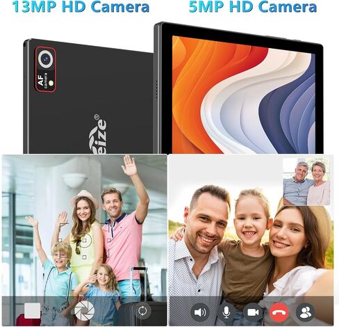 Newest Android 14 Tablet 2024 10 Inch Tablets, 128GB+8(4+4Expand)GB/512GB Expandable, Octa-Core Tablet with 13MP+5MP Dual Camera, 7000mAh Battery, 2 in 1 Tablet with Keyboard/Mouse/Stylus/Case/GPS in Saudi Arabia