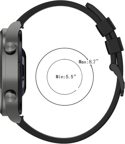 RuenTech Band Compatible for Hvlgmrc P66/Ypaddbu P66/Azgqswr P66 Smart Watch Bands, Replacement Silicone Band Strap Quick Release Watchbands for P66 Military Watch in Saudi Arabia