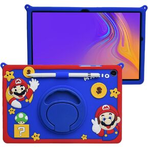 Cartoon Case for iPad Air 6th 11" M2 Case 2024/ Air 5th/4th 10.9" 2022/2020，MONEHOYSY Cute Soft Silicone Kickstand [Drop Proof,Shock Proof] Back Stand Cover Case for Kids Children Girls (Astronaut)