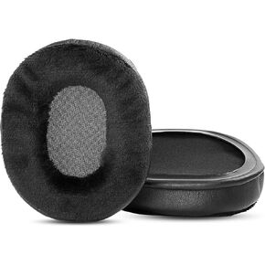 Upgrade Ear Pads Memory Foam Cushion Replacement Compatible with David Clark DC ONE-X Pilot Headphones (Black Velour Earpads)