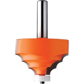 CMT 880.521.11 Solid Surface Decorative Edge Profile Bit W/Bearing, 2-5/8-Inch Diameter, 1/2-Inch Shank