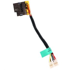Deal4GO DC-in Power Jack Cable 799735-S51 replacement for HP 15-BP 15-BQ 340 348 G5 G7 17-by 17-CA 470 G7 M6-AQ M6-W M6-AR 13-U M3-U, Black